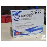 4 Mil Sky Blue Nitrile Gloves XL