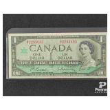 1967 Canadian One Dollar Bill
