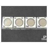 (4) 1969 Canadian One Dollar Coins