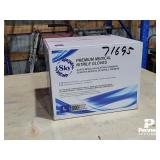 4 Mil Sky Blue Nitrile Gloves L