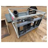 Skid Steer Post Hole Auger w/ 10' Bit