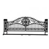 Greatbear 20' Iron Gate - Gate pier design