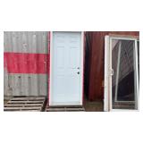 Exterior PVC Door w/ Frame 32'x79' LH / In Swing