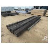 (4) 6'x9'x11' Treated Gate Post