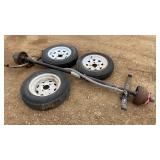 2,190lb Trailer Axle w/ (3) Tires