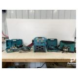 Makita Compressor, Plate Jointer, Jig Saw, Router