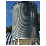 *O/S 2,500bu. Hopper-Bottom Bin w/ +/-, Aeration