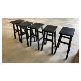 (5) Japanese Shinto Saddle Stools