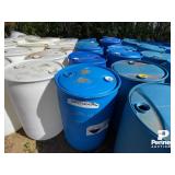 (5) 45 Gallon Plastic Barrel (Blue)