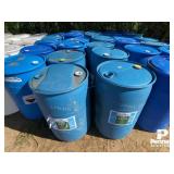 (12) 45 Gallon Plastic Barrel (Blue)