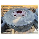 (2) 11.00R20 Truck Tractor Tires w/ Rims