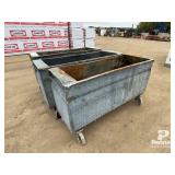 (3) Metal Bins w/ Casters