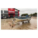 16' Smoker Craft Aluminum Fishing Boat w/ Trailer