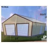 MS2322 Double Garage Shed 23'x22' (No Doors)
