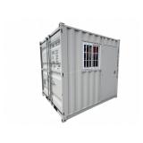 9' Storage Container w/ Side Door & Window