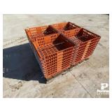 (32) Stackable Plastic Storage Tote Bin / Tray
