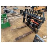 48' Skid Steer Pallet Forks w/ Hyd Side Shift