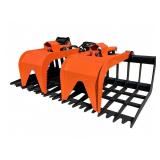 72' Pabreak Skid Steer Q/C Skeleton Grapple Bucket