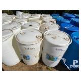 (10) 45 Gallon Plastic Barrel (White)
