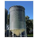 *O/S 2,500bu. Hopper-Bottom Bin w/ +/-, Aeration