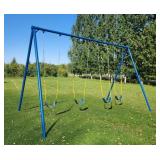 10'Hx16'W Swing Set w/ 4 Seats