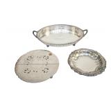 3 PIECES OF SILVERPLATE - GORHAM, ETC.