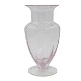 LARGE VINTAGE PINK OPTIC TIFFIN VASE
