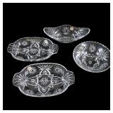 4 PIECES OF VINTAGE ANCHOR HOCKING GLASS