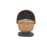 VINTAGE LIMITED EDITION CAST IRON NANTUCKET FRIENDSHIP BASKET DOORSTOP