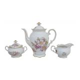 SCHUMANN BAVARIA BRIAR ROSE 3 PIECE TEA SET