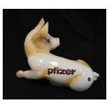 LARGE VINTAGE PFIZER ADVERTISING CERAMIC PIG