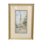SIGNED JEANIE DRUCKER CHARLESTON PRINT