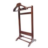 20th c MAHOGANY VALET STAND