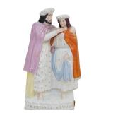 ANTIQUE STAFFORDSHIRE 'PRODIGAL'S RETURN' PORCELAIN FIGURINE