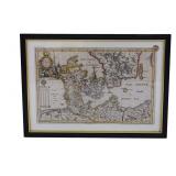 ANTIQUE MAP DANIA POMERANIA DUC MECHLE BURGICUS
