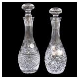 2 WATERFORD CRYSTAL DECANTERS COMERAGH & GLANDORE
