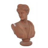 VINTAGE ITALIAN TERRACOTTA BUST OF ARTEMIS
