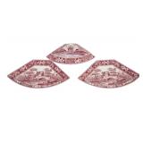 3 PC VINTAGE SPODE TOWER CANTERBURY SET