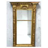 ANTIQUE 19TH C CARVED GILTWOOD PIER MIRROR
