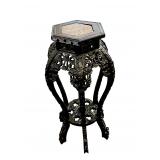 FINE ANTIQUE CHINESE CARVED ROSEWOOD STAND