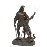 ANTIQUE BRONZE FRENCH KING JEAN LA BON & SON PHILIPPE