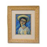OIL ON BOARD WOMANS PORTRAIT ANDRE LHOTE ATTRIBUTED