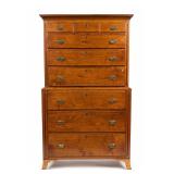AMERICAN 18TH c PENNSYLVANIA CHEST ON CHEST