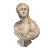 ANTIQUE TERRACOTTA BUST AUGUSTIN PAJOU MADAME DUBARRY