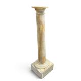 19TH C ONYX CLASSICAL COLUMN PEDESTAL