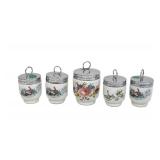 5 ROYAL WORCESTER PORCELAIN EGG CODDLERS
