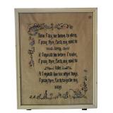 VINTAGE CROSS STITCH PRAYER SAMPLER