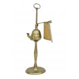 ANTIQUE BRASS LUCERNE OIL LAMP