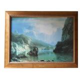 LARGE ENHANCED GICLEE ALBERT BIERSTADT SIERRA NEVADA