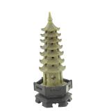 ANTIQUE CARVED CHINESE SOAPSTONE PAGODA